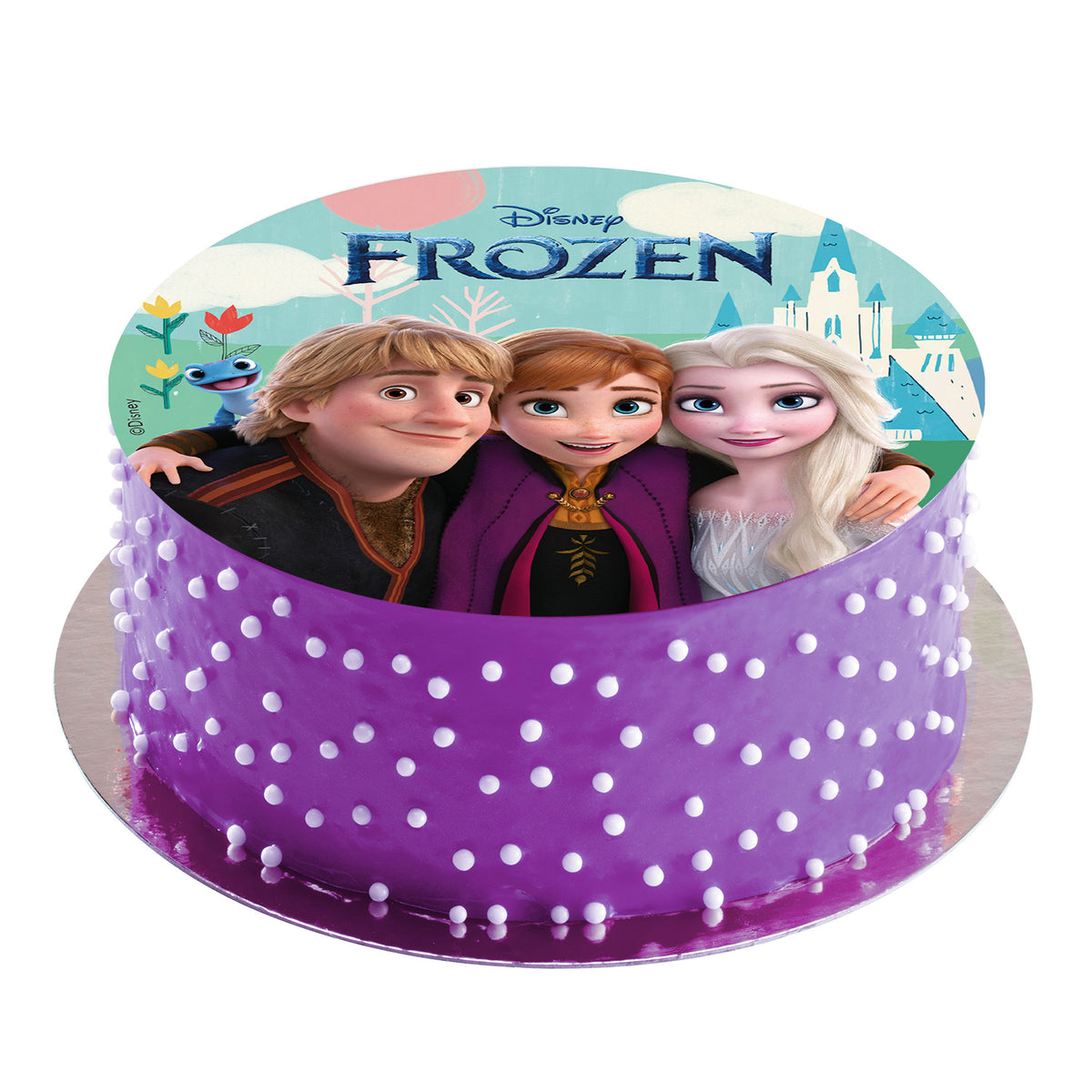 DISQUES COMESTIBLES GATEAU FROZEN 20CM ZERO