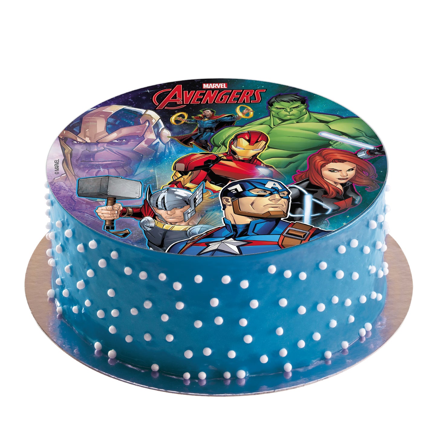 CAKE DECORATING EDIBLE DISCS AVENGERS 20CM