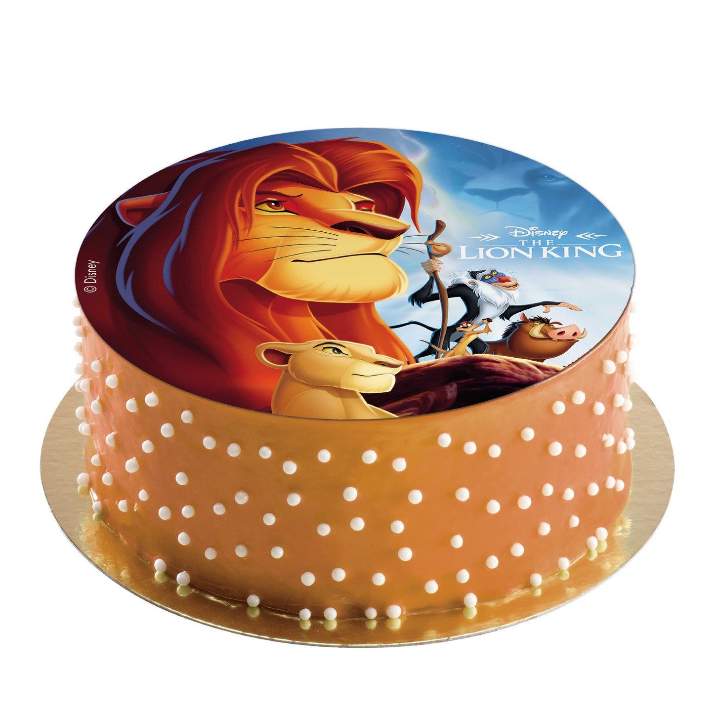 DISQUES COMESTIBLES GATEAU ROI LION 20CM