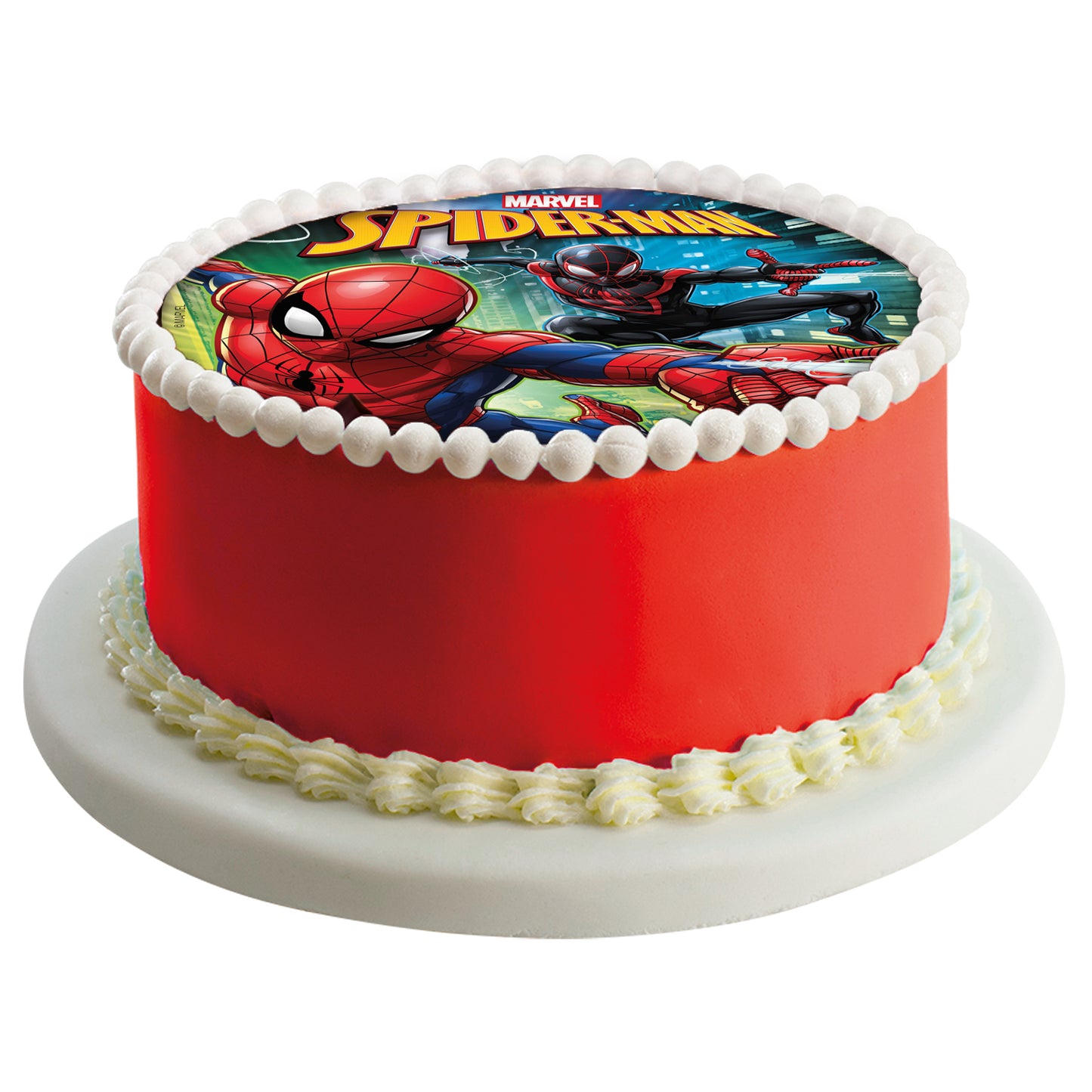 DISQUES COMESTIBLES GATEAU SPIDERMAN 20CM ZERO