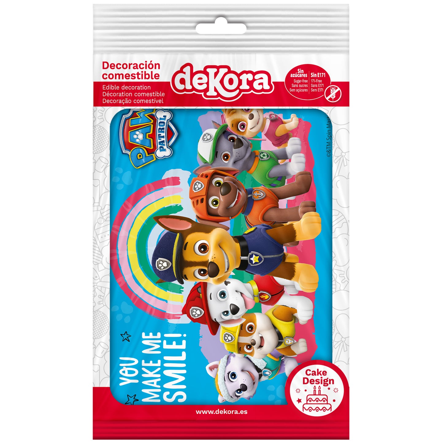 PAW PATROL FONDANT DECORATION CAKE 14,8X21CM