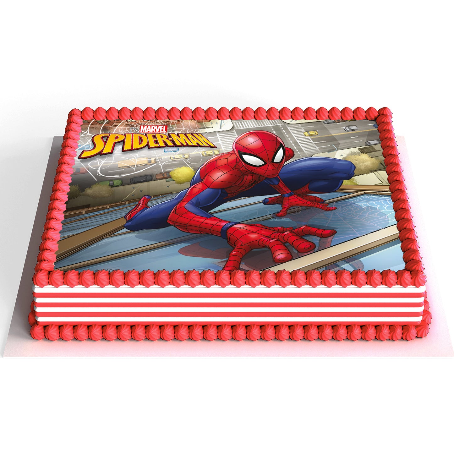 FONDANT DÉCO GATEAU SPIDERMAN A5 14,8X21CM