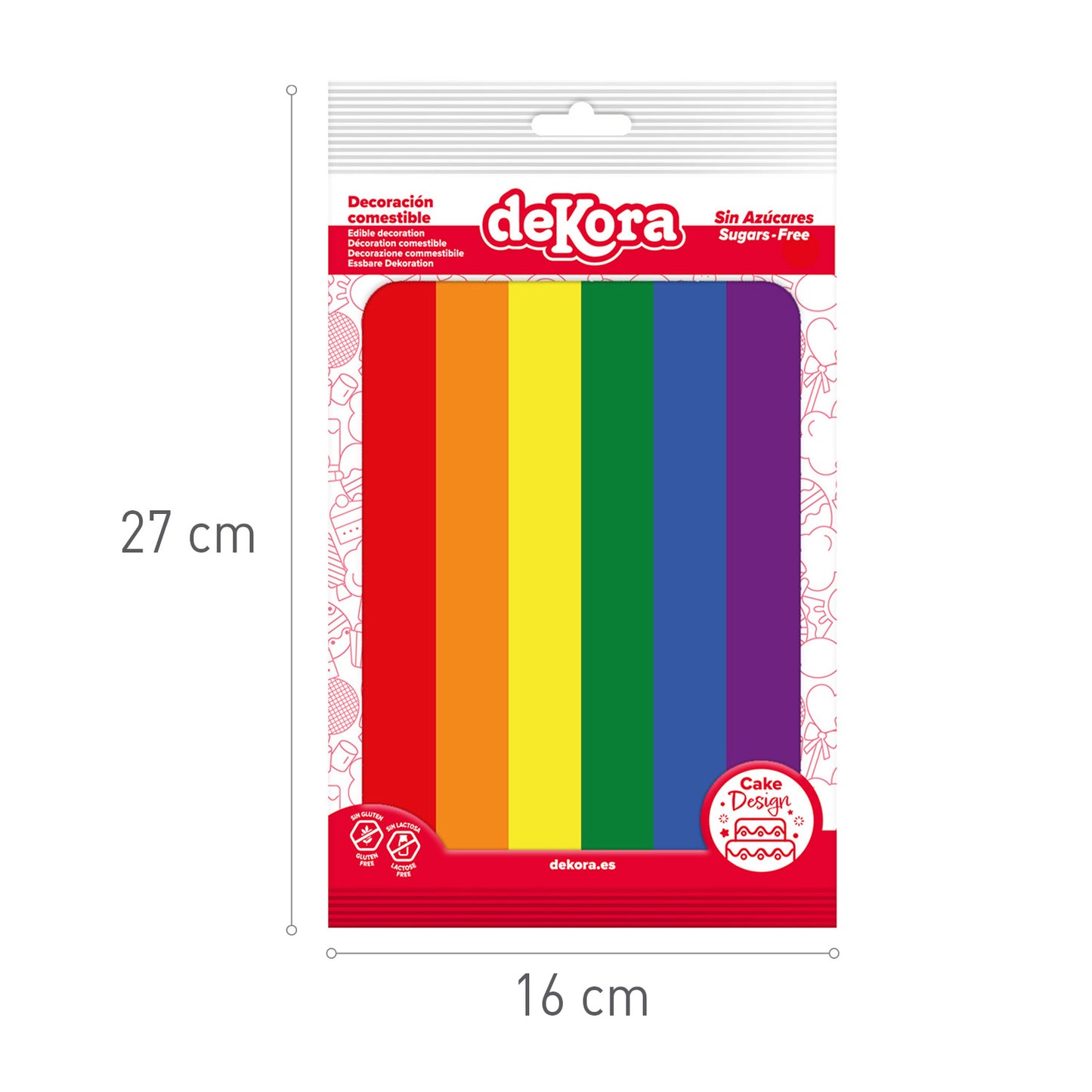 FEUILLE COMESTIBLE POUR GÂTEAU LGTBI 14,8X21CM A5