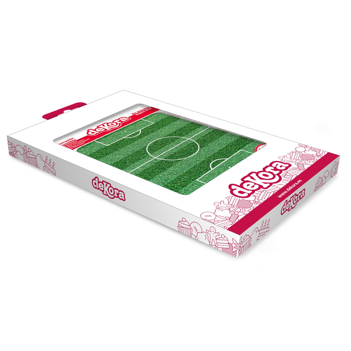 EDIBLE FOOTBALL FIELD CAKE DECORATION 14,8X21CM A5