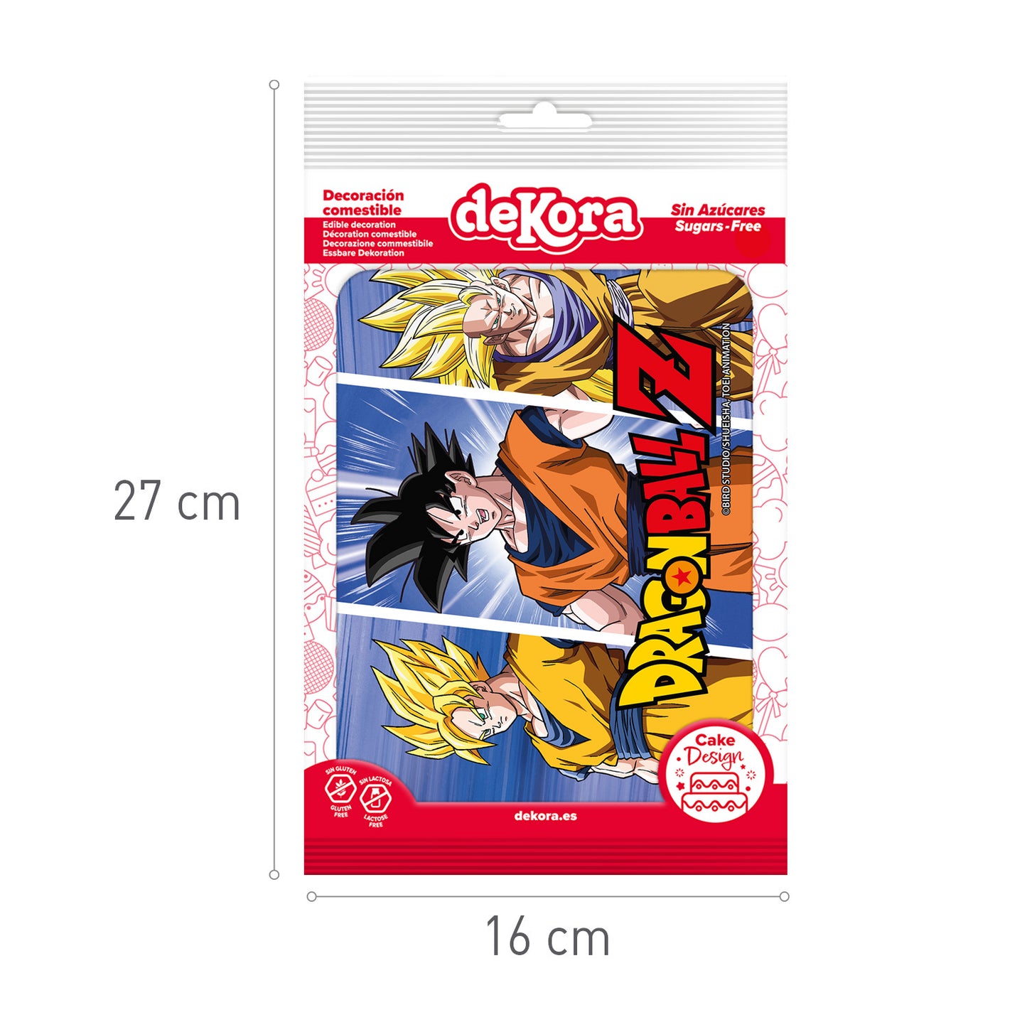DRAGON BALL FONDANT DECORATION CAKE 14,8X21CM