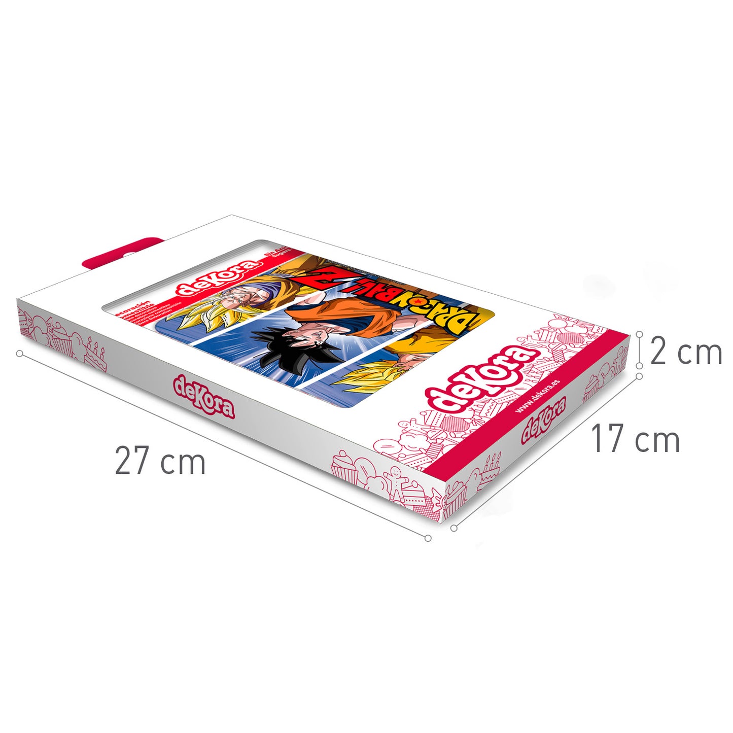 DRAGON BALL FONDANT DECORATION CAKE 14,8X21CM