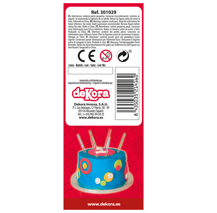 12 BLISTERS 12 EPEES LASER PLASTIQUE 10CM