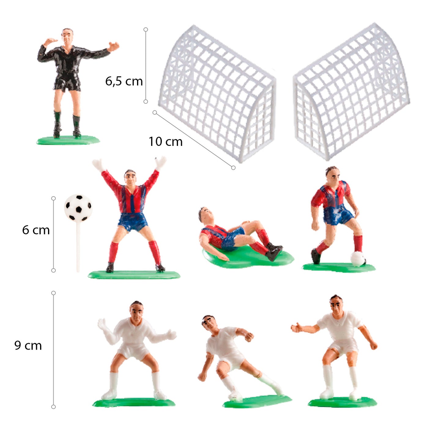 KIT PVC FÚTBOL PARA DECORAR TARTAS