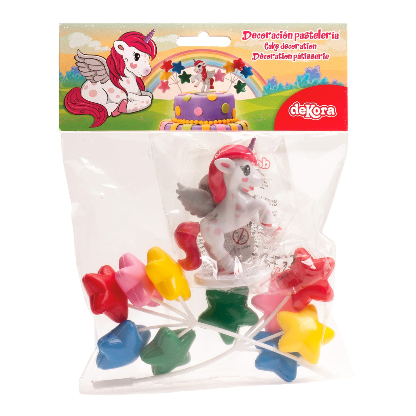 KIT PVC RETAIL "UNICORNIO" PARA DECORAR TARTAS