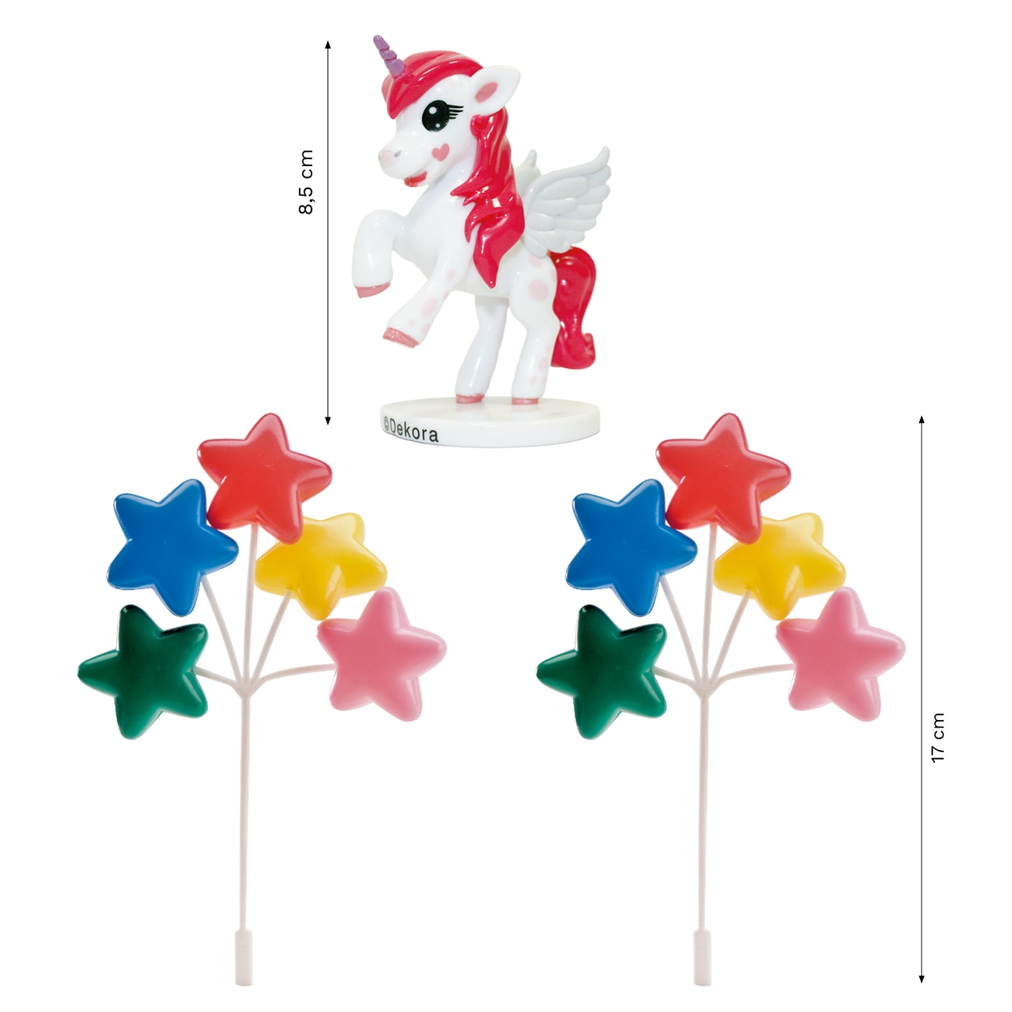 KIT PVC RETAIL "UNICORNIO" PARA DECORAR TARTAS
