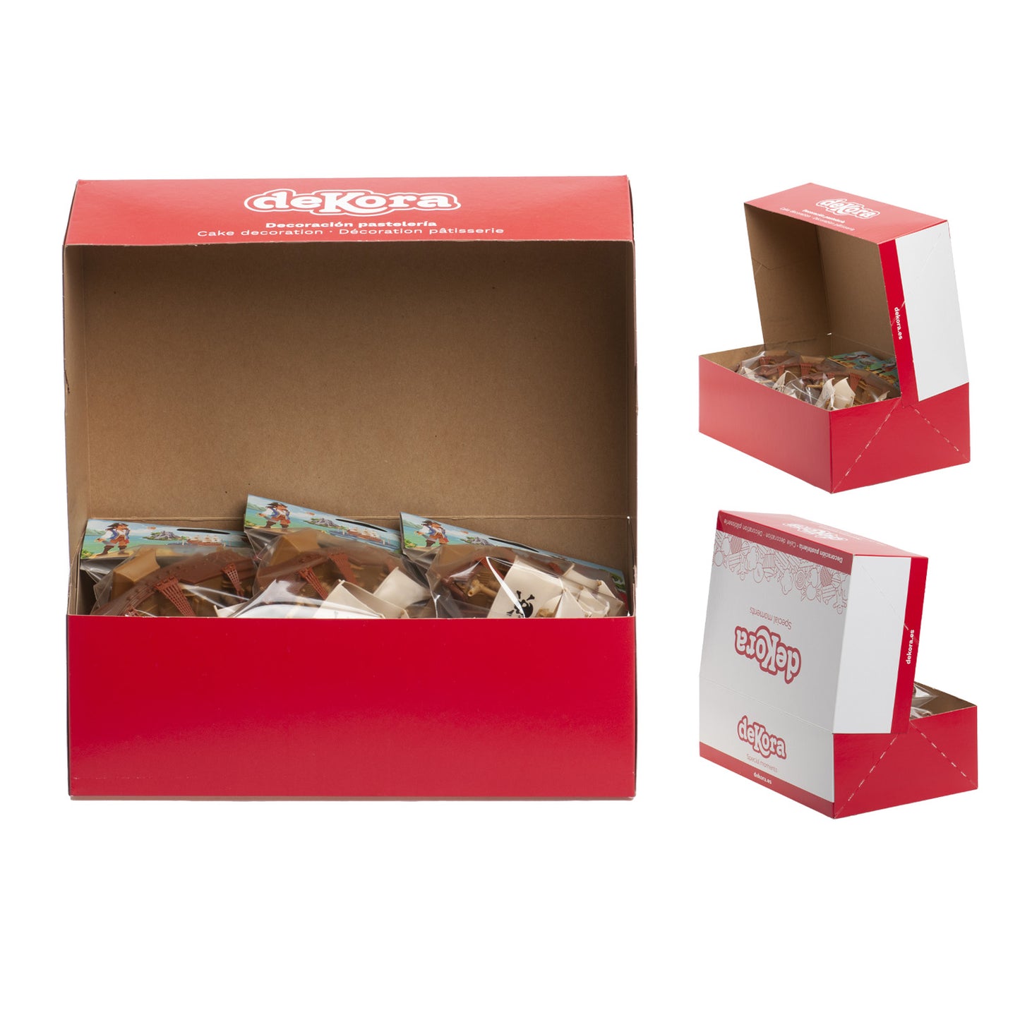 KIT PVC RETAIL PIRATAS CON 10 VELAS PARA DECORAR TARTAS