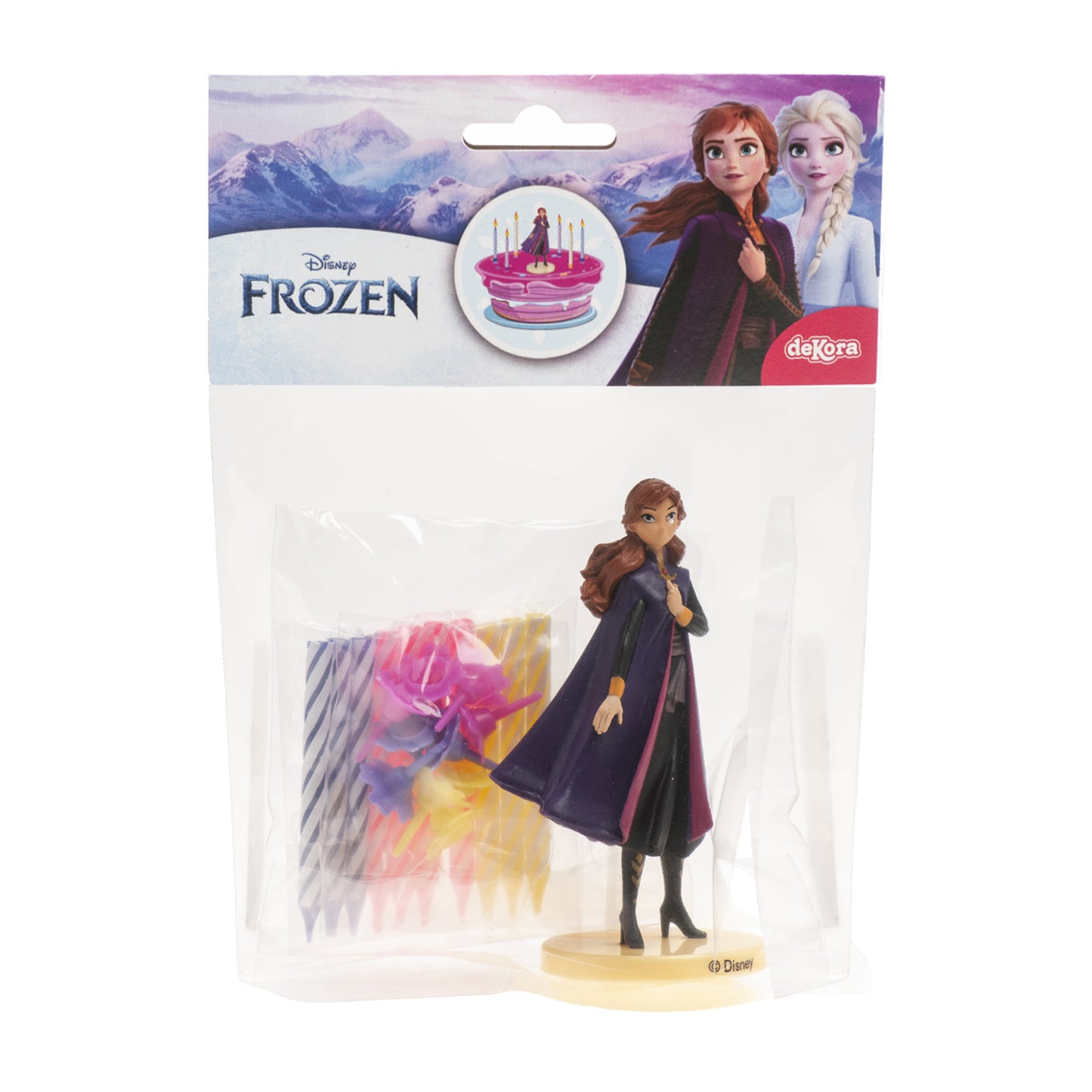 KIT PVC RETAIL ANNA AVEC 10 BOUGIES POUR DÉCORER LES GÂTEAUX
