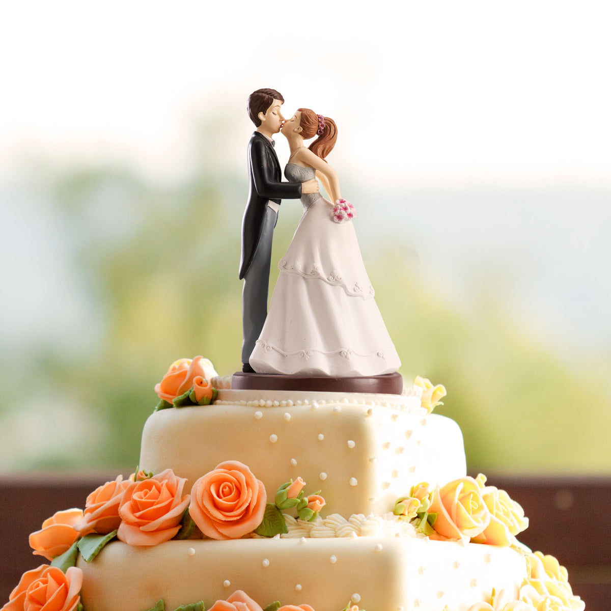 COUPLE DE MARIAGE BAISER 16 CM