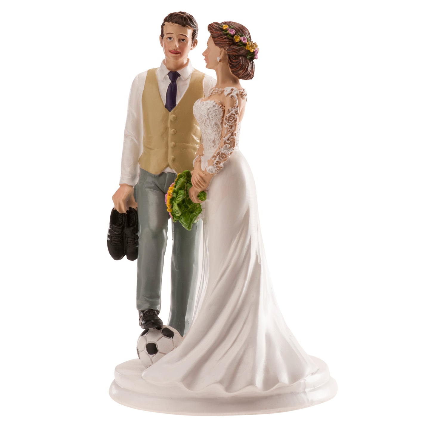 COUPLE DE MARIAGE FOOTBALL 20 CM