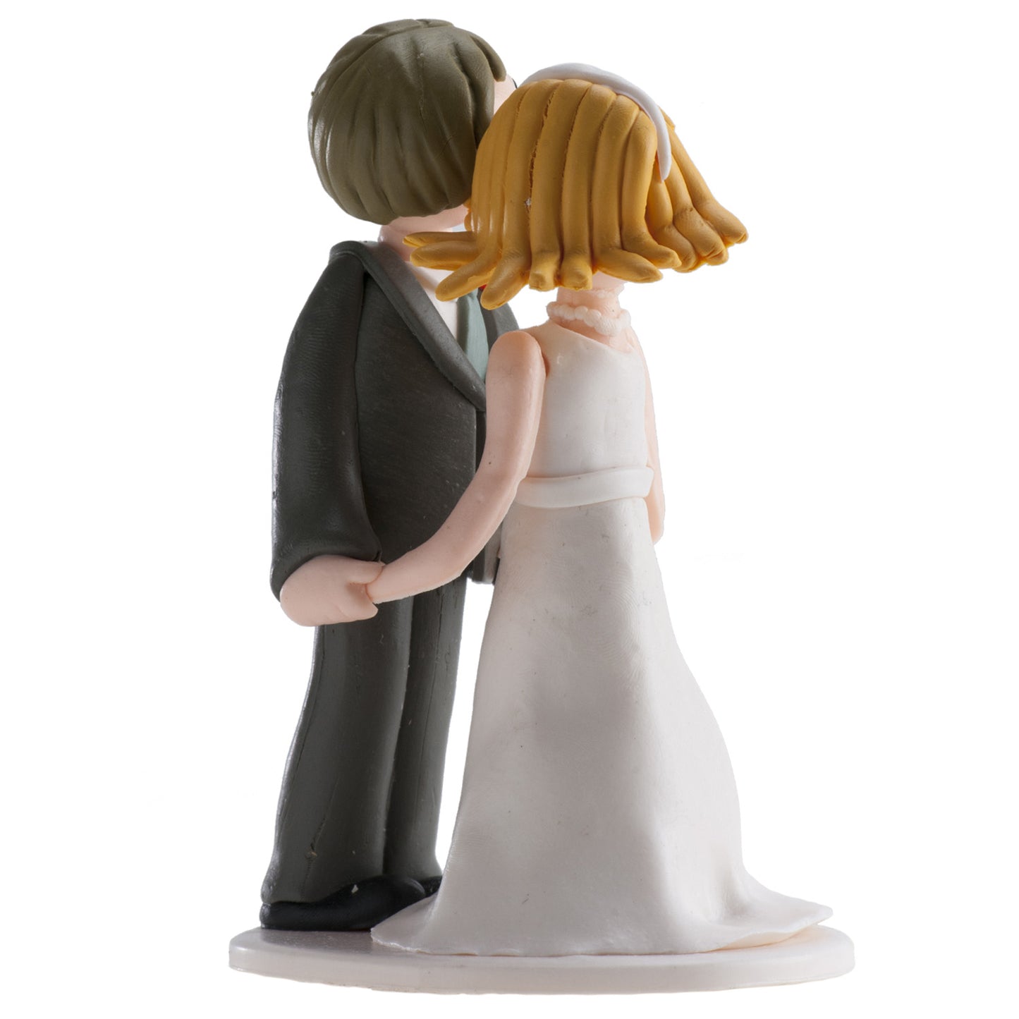 PAREJA BODA CLAY COGIDOS DE LAS MANOS 14CM