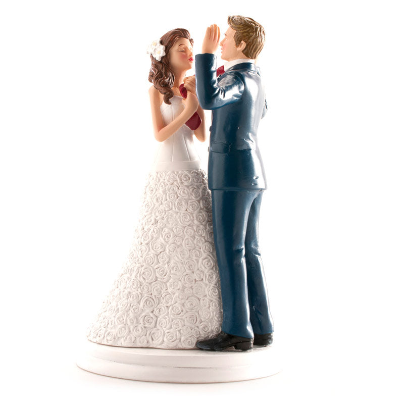 COUPLE DE MARIAGE MAINS EN L"AIR 20 CM
