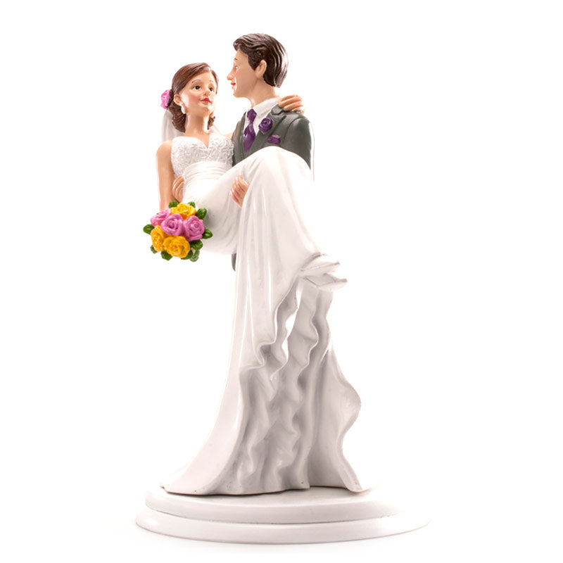 PAREJA BODA MUJER EN BRAZOS 20CM