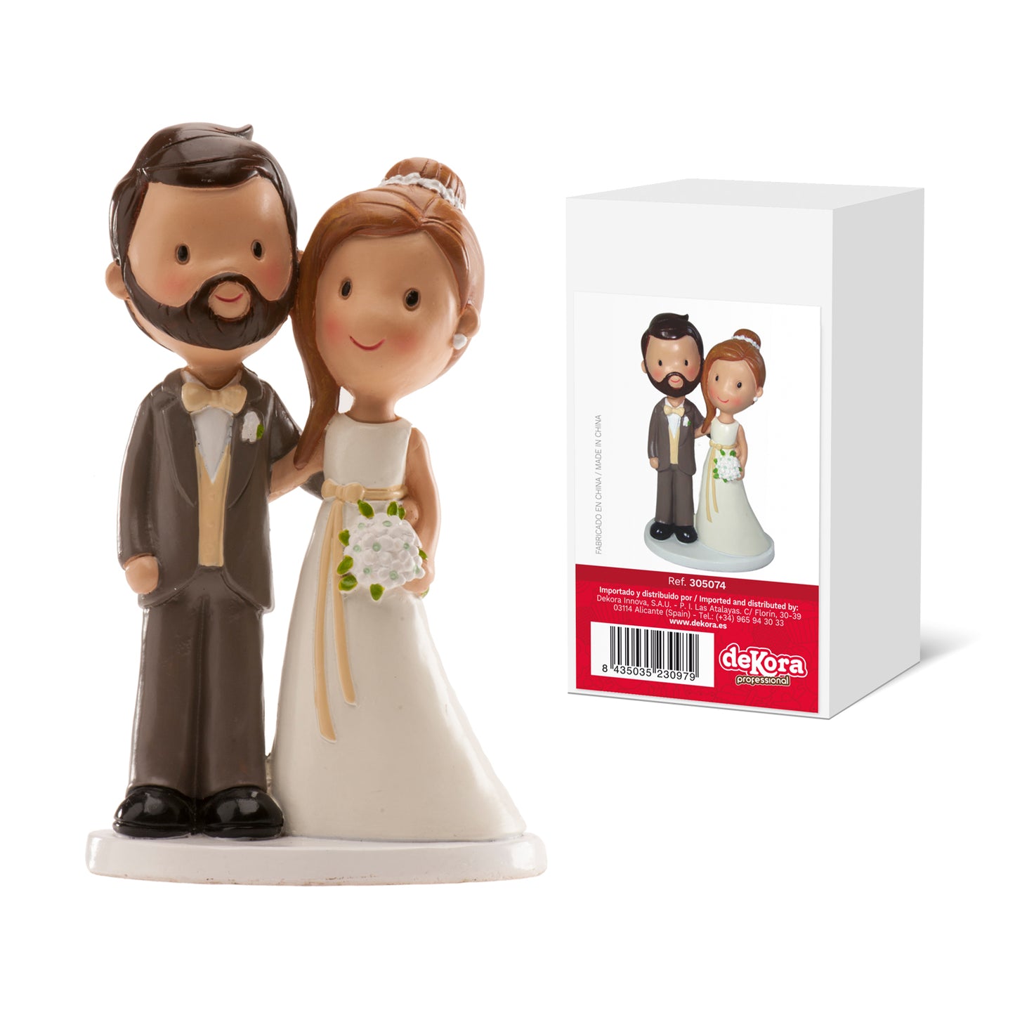 COUPLE DE MARIAGE "OLD FASHION" 14 CM