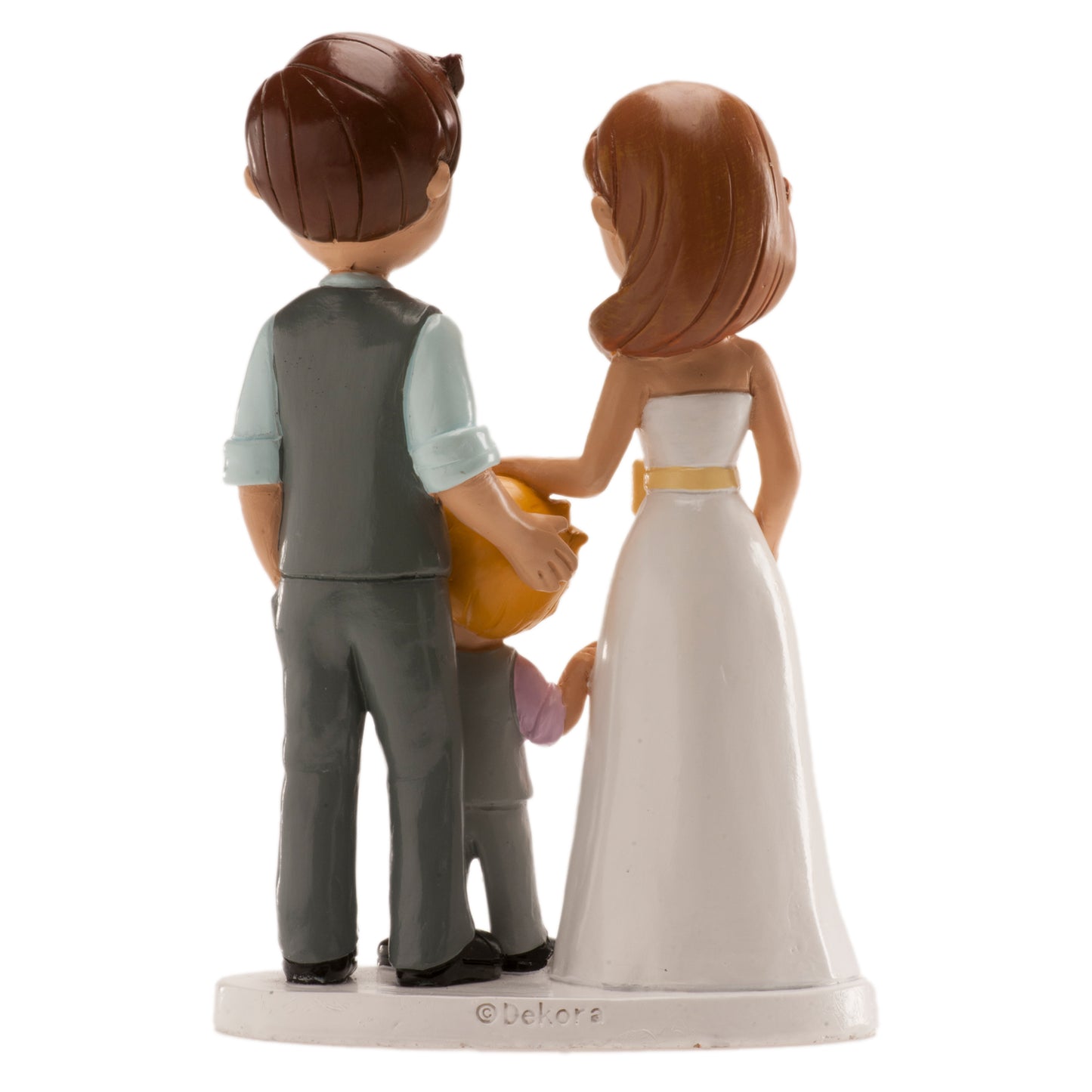 COUPLE DE MARIAGE "AVEC GARÇON" 16 CM