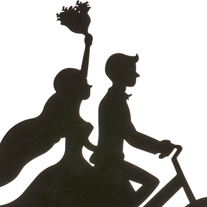 CAKE TOPPER BICYCLETTE MÉTAL NOIR 18CM