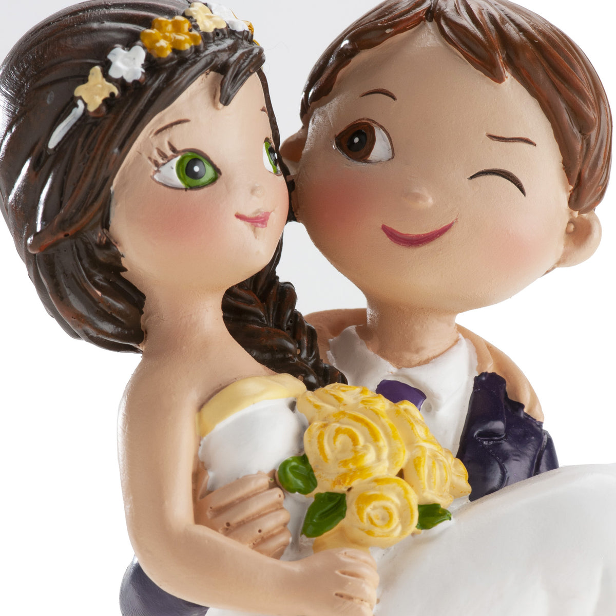 STATTUETA PER MATRIMONIO OCCHIO SBATTENTE 16CM
