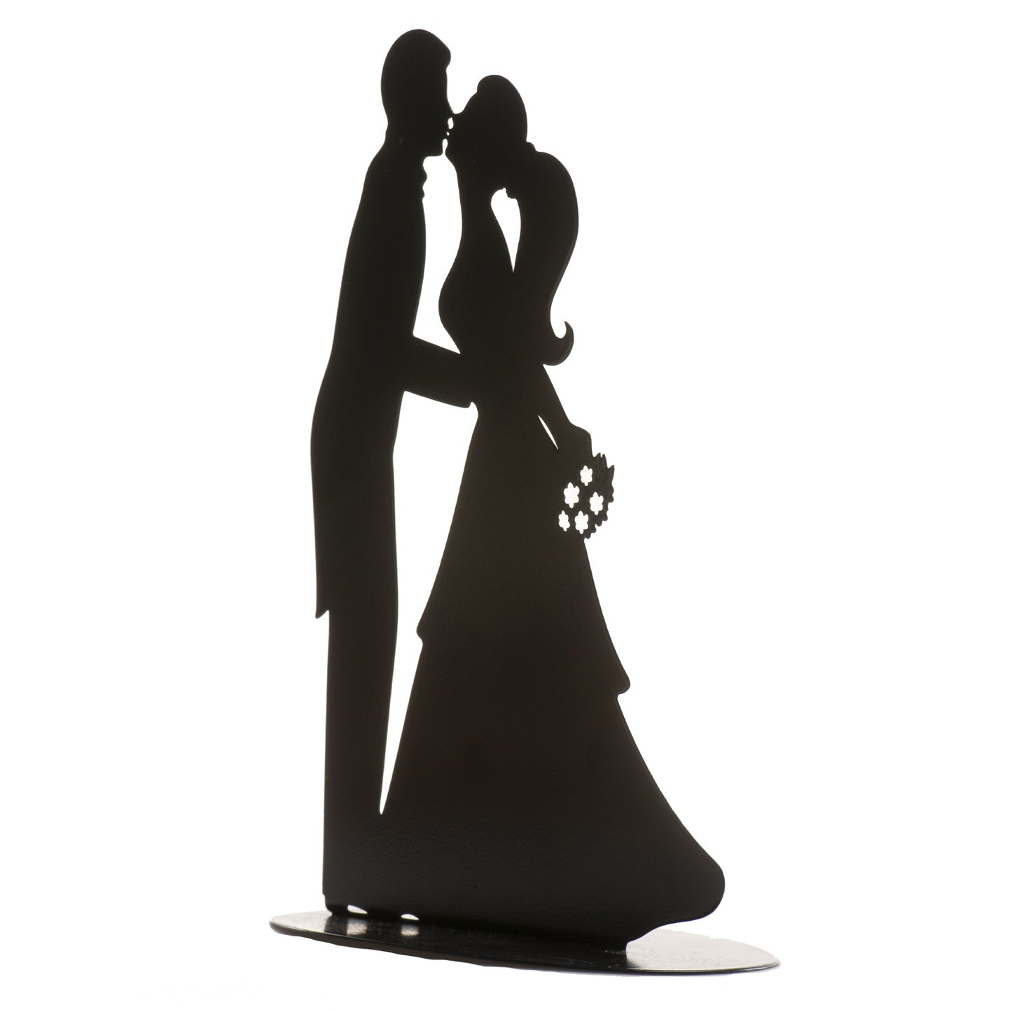 PARES DE CASAMENTO SE BEIJA DE METAL PETRO 18CM