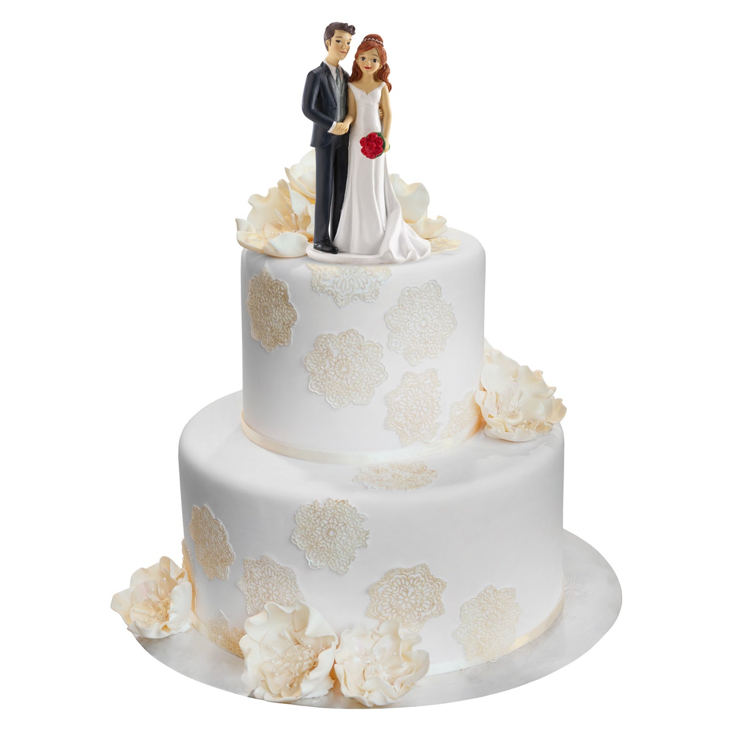 PAREJA DE BODA COGIDOS DE LA MANO 18CM