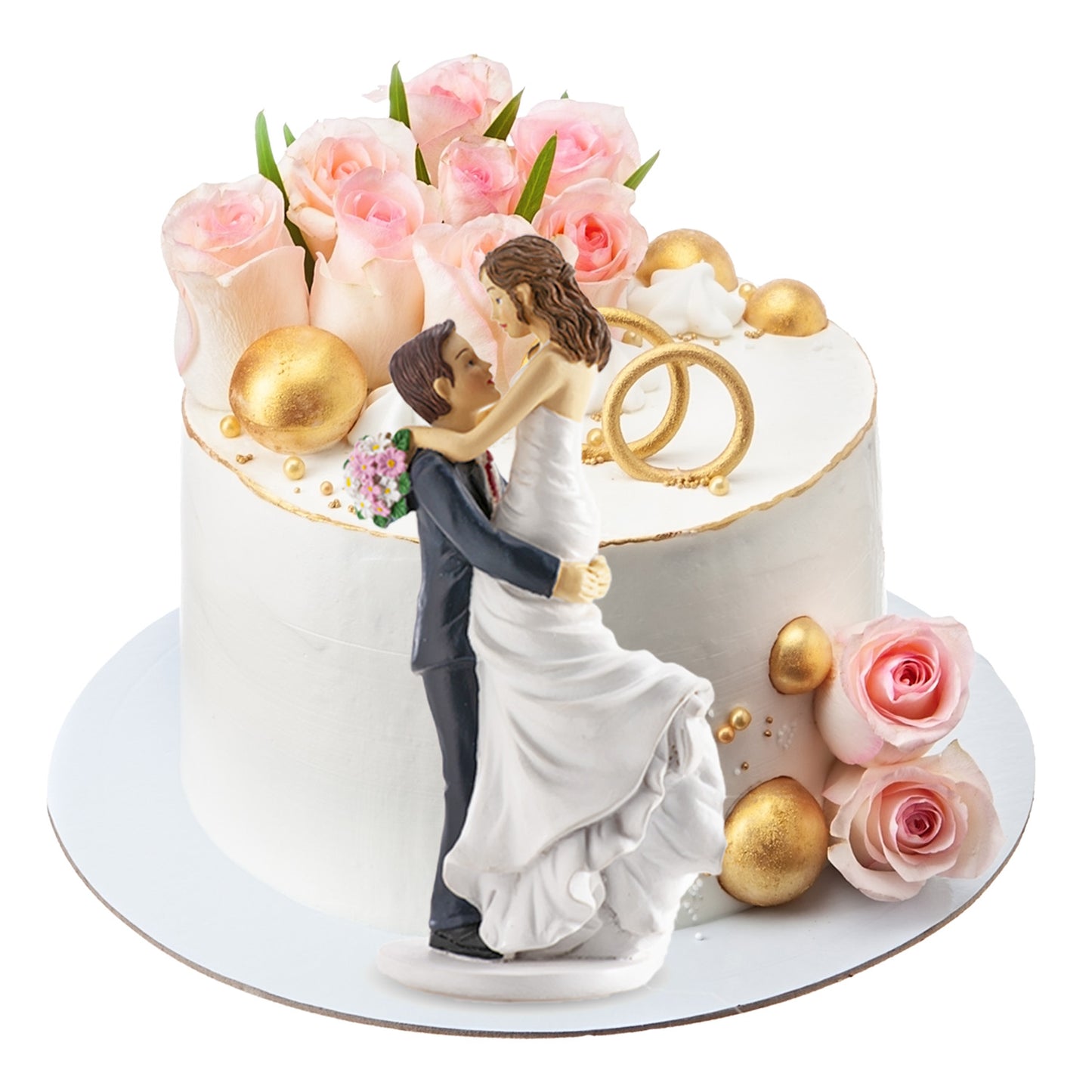 PAREJA DE BODA NOVIA EN BRAZOS 18CM