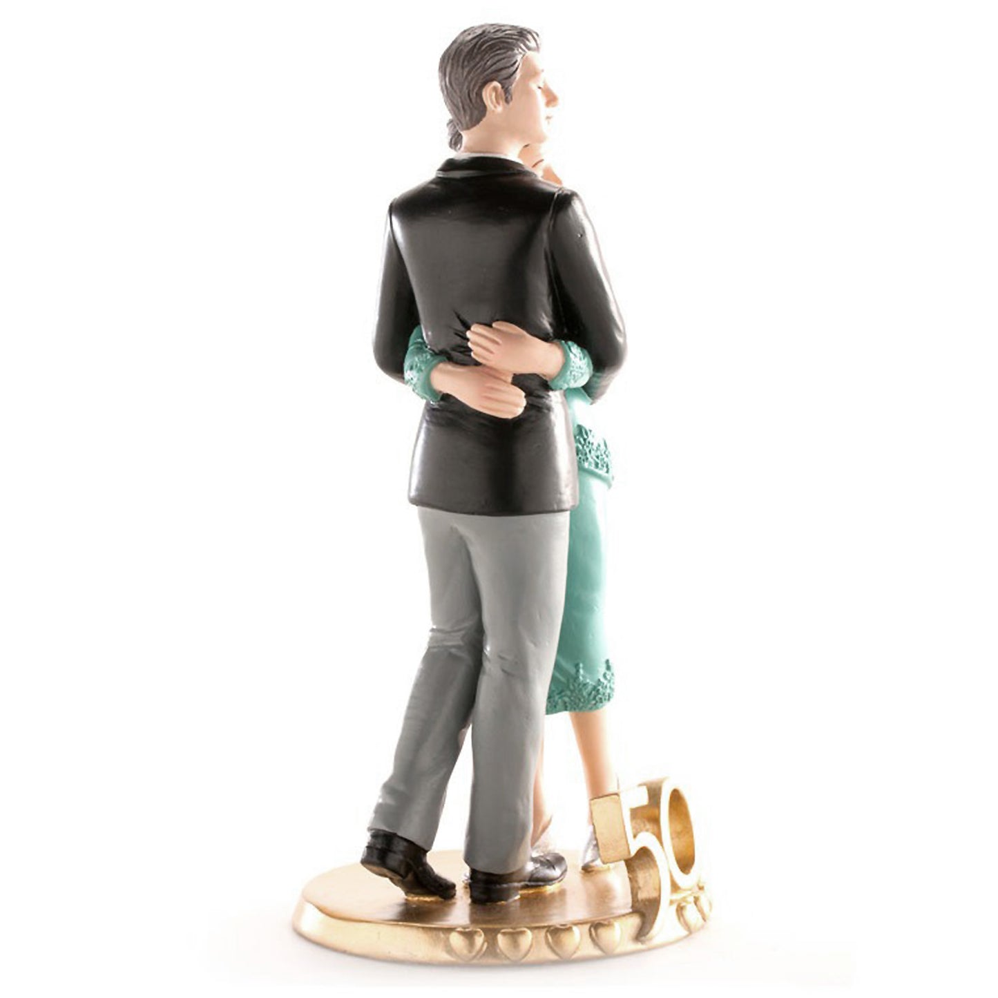 FIGURINE DE MARIÉS SENLAÇANT 50 ANNIVERSAIRE