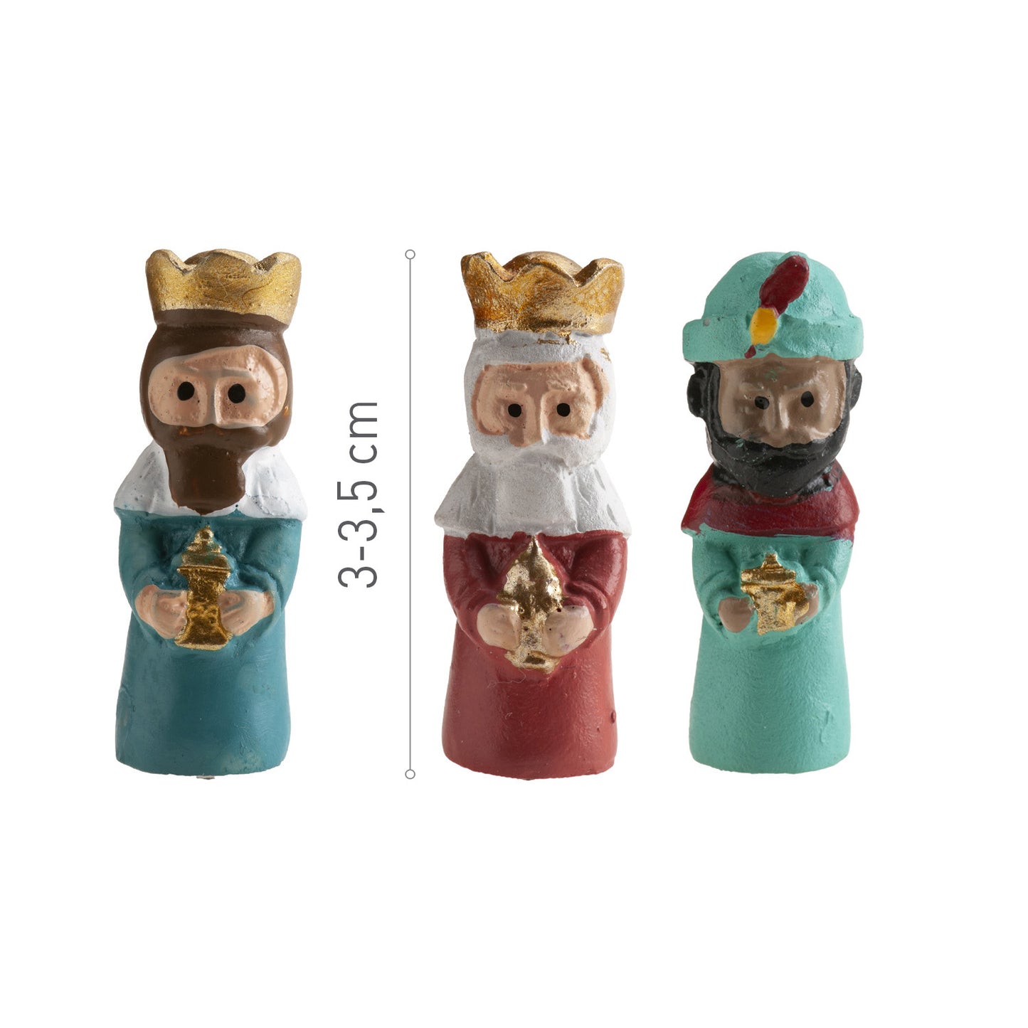 REIS MAGOS OFERTA RESINA BOLO DE REI 3~3.5CM