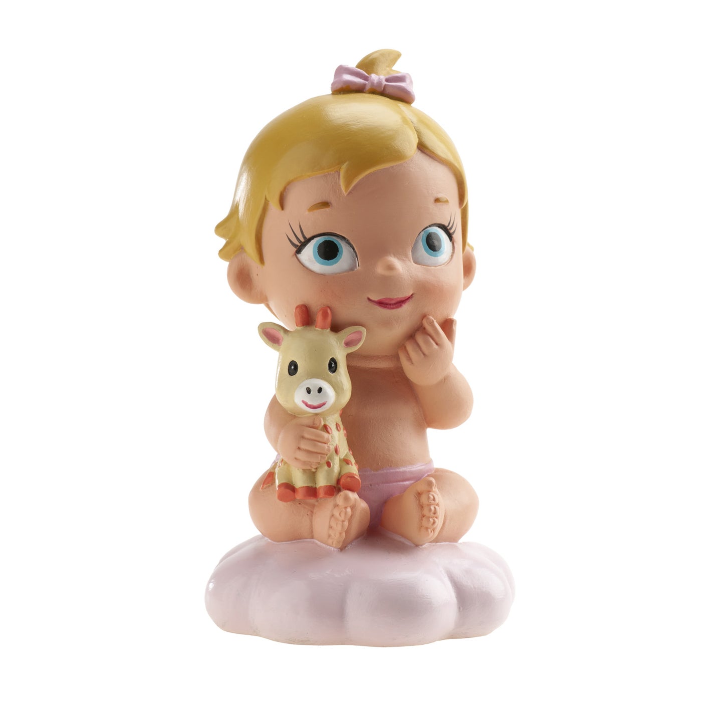 BAUTIZO NIÑA PELUCHE JIRAFA 10,5X6CM