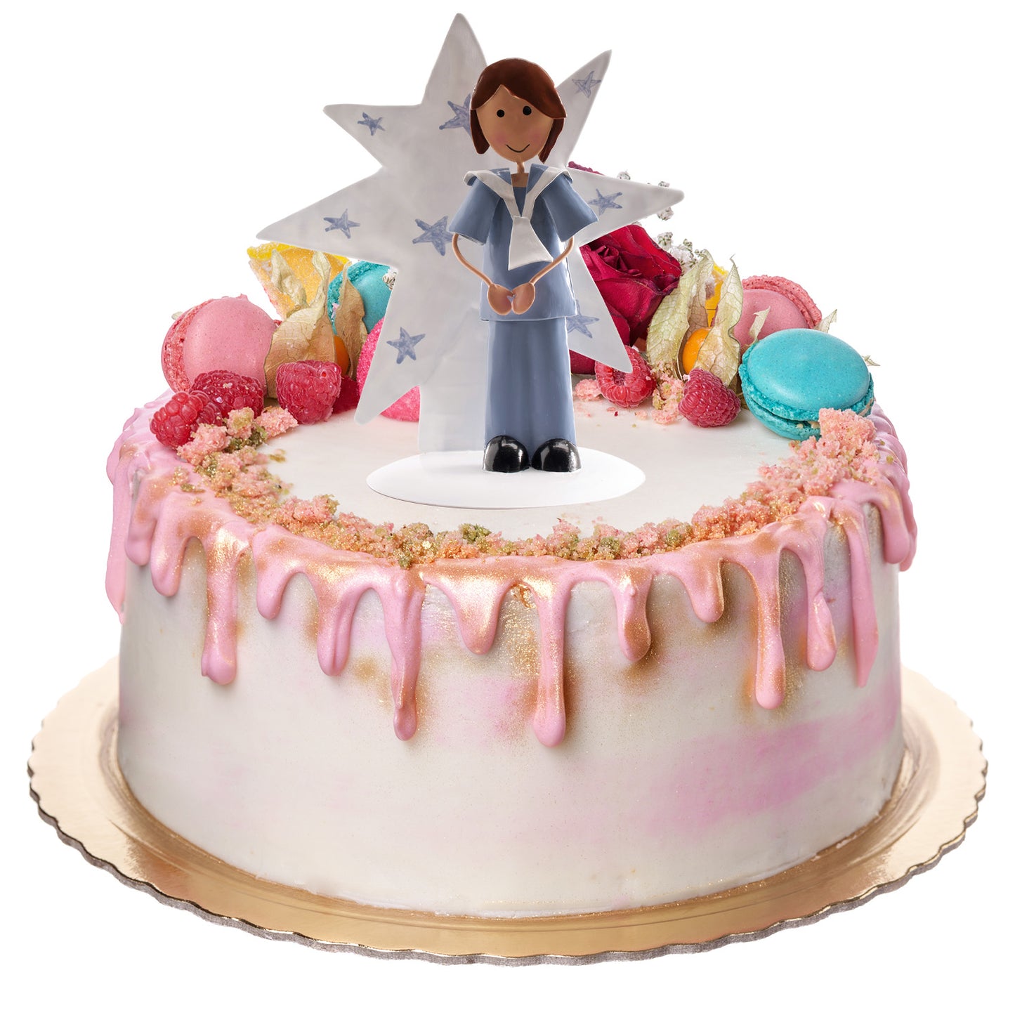 GARÇON COMMUNION EN MÉTAL STAR 16CM