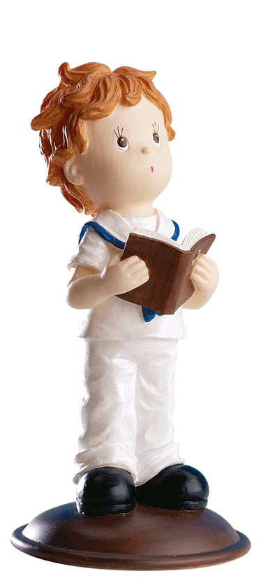 GARÇON COMMUNION AVEC BIBLE 13,50 cm