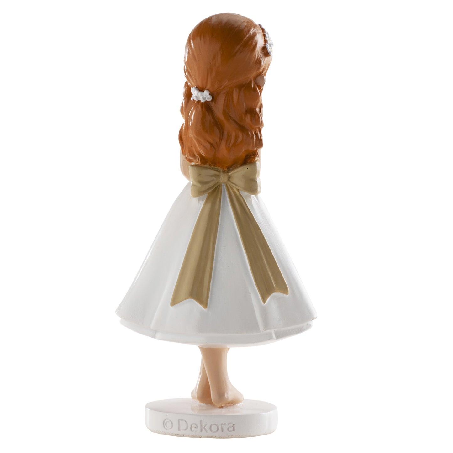FIGURA TARTA COMUNIÓN NIÑA DESCALZA 13CM