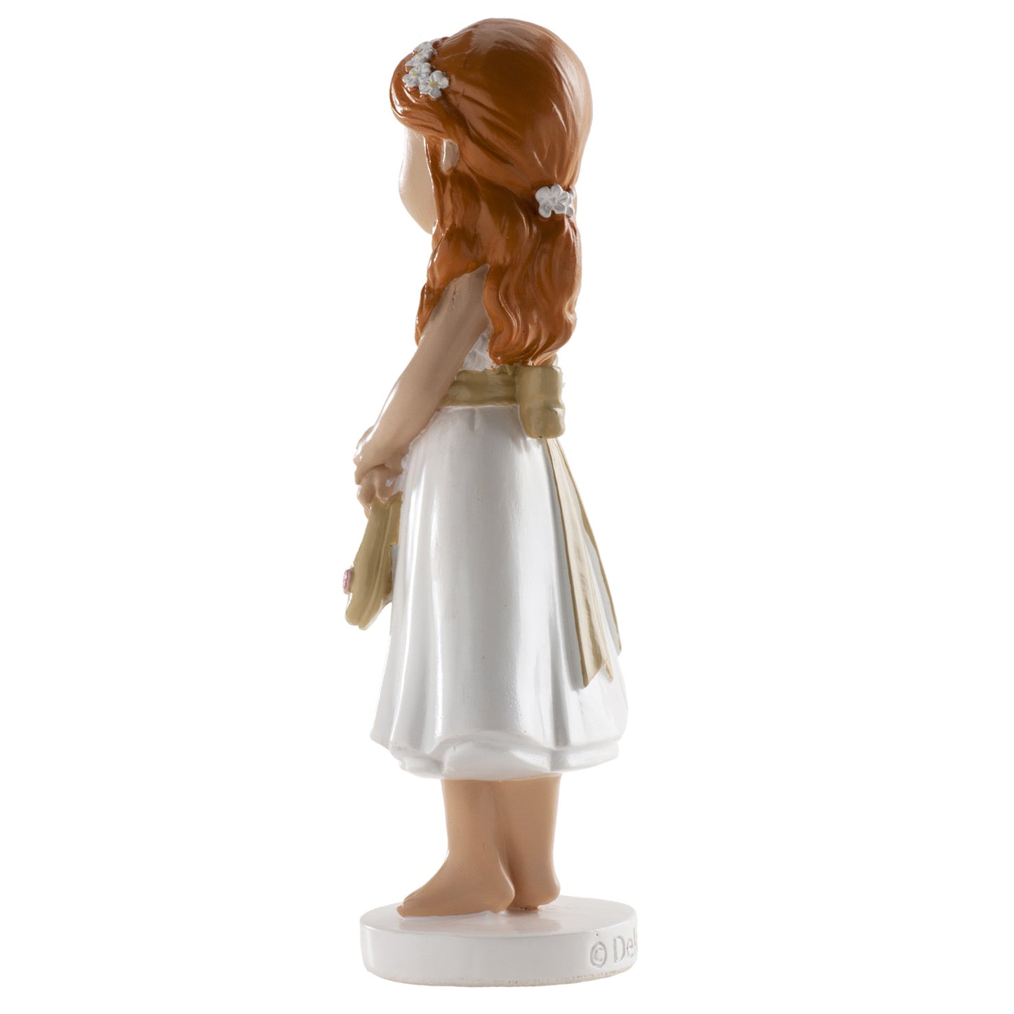 FIGURA TARTA COMUNIÓN NIÑA DESCALZA 13CM