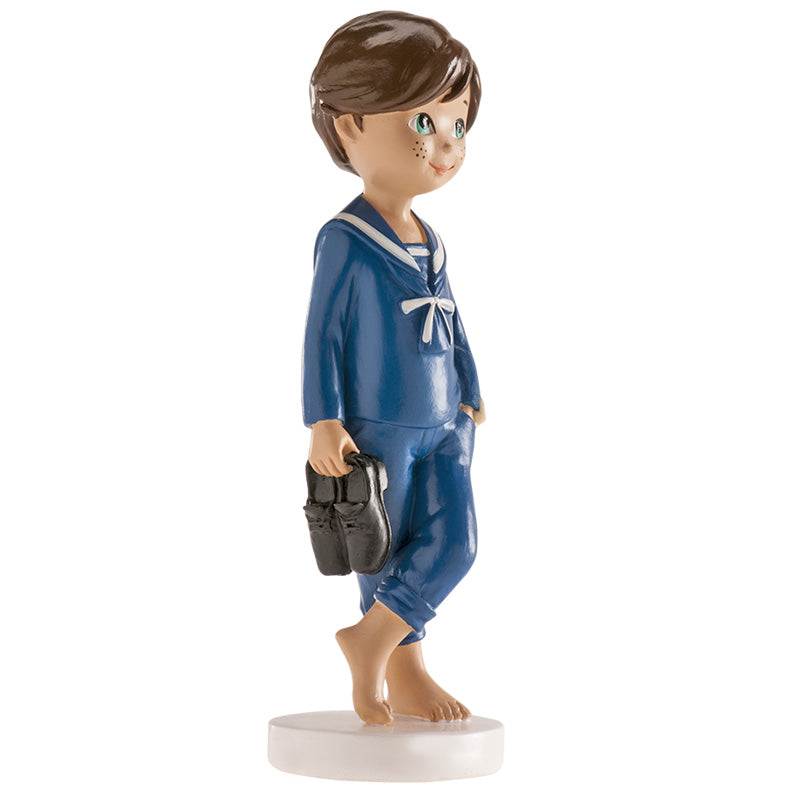 FIGURA TARTA COMUNIÓN NIÑO DESCALZO 13CM