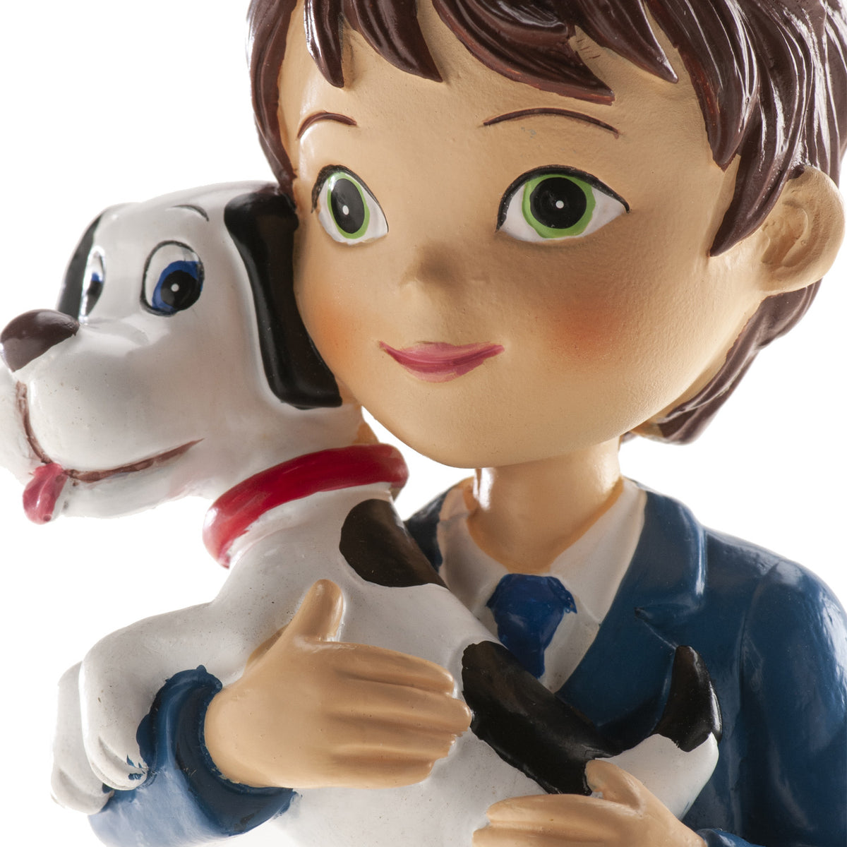GARÇON COMMUNION AVEC CHIEN 16,5CM