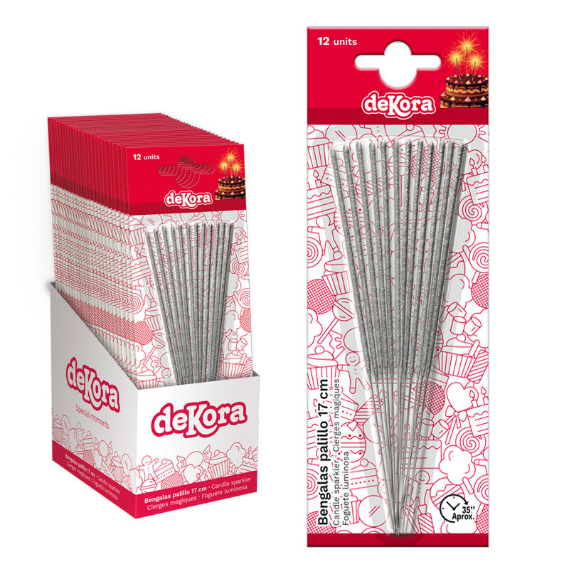 ESPOSITORE 25 CONFEZIONI 12 BASTONCINI PIROTECNICI 17 CM