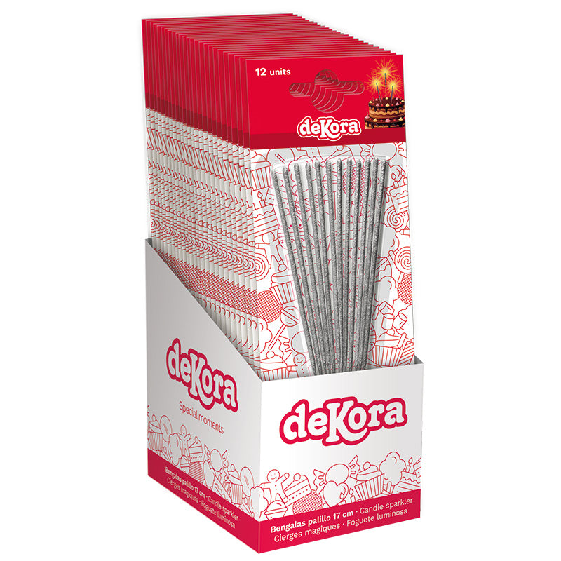 ESPOSITORE 25 CONFEZIONI 12 BASTONCINI PIROTECNICI 17 CM