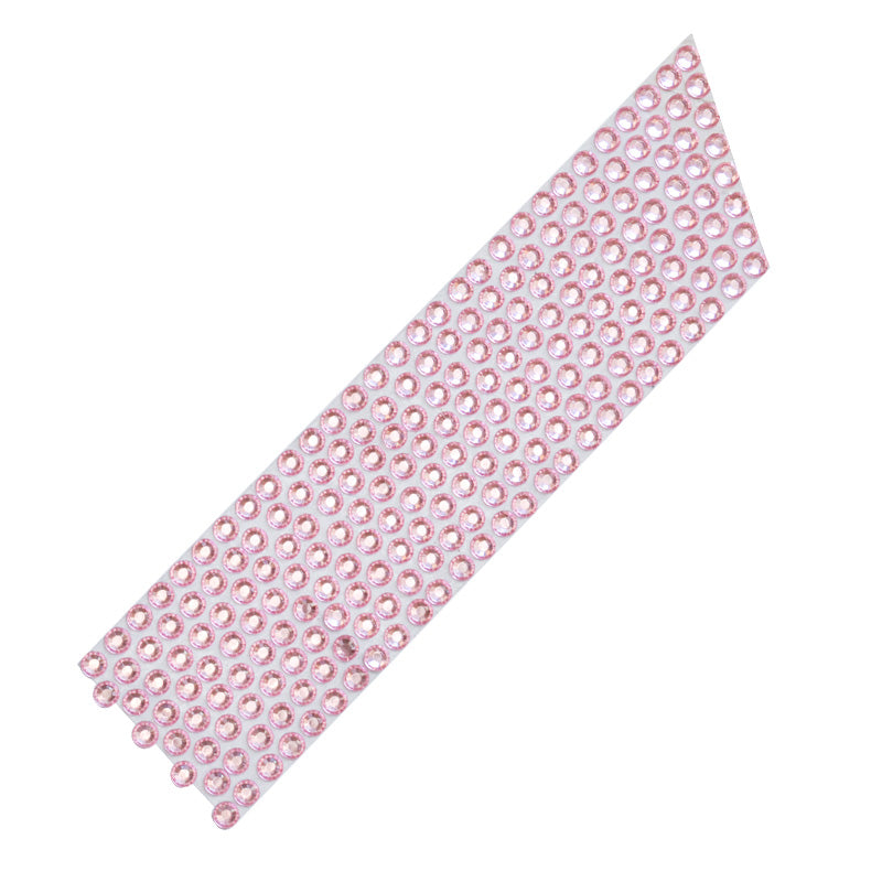 CINTA DE STRASS PARA TARTAS 8 LINEAS ROSA 10 METROS