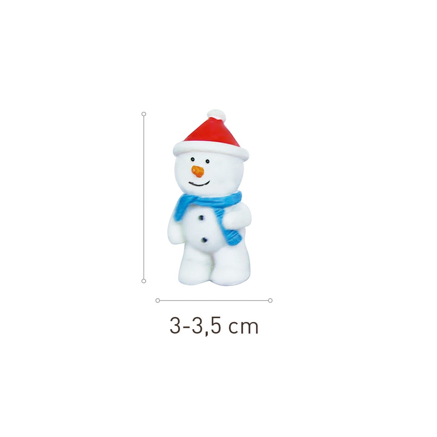 FIGURES RÉSINE POUR GALETTE DES ROIS SNOWMEN 3~3.5CM