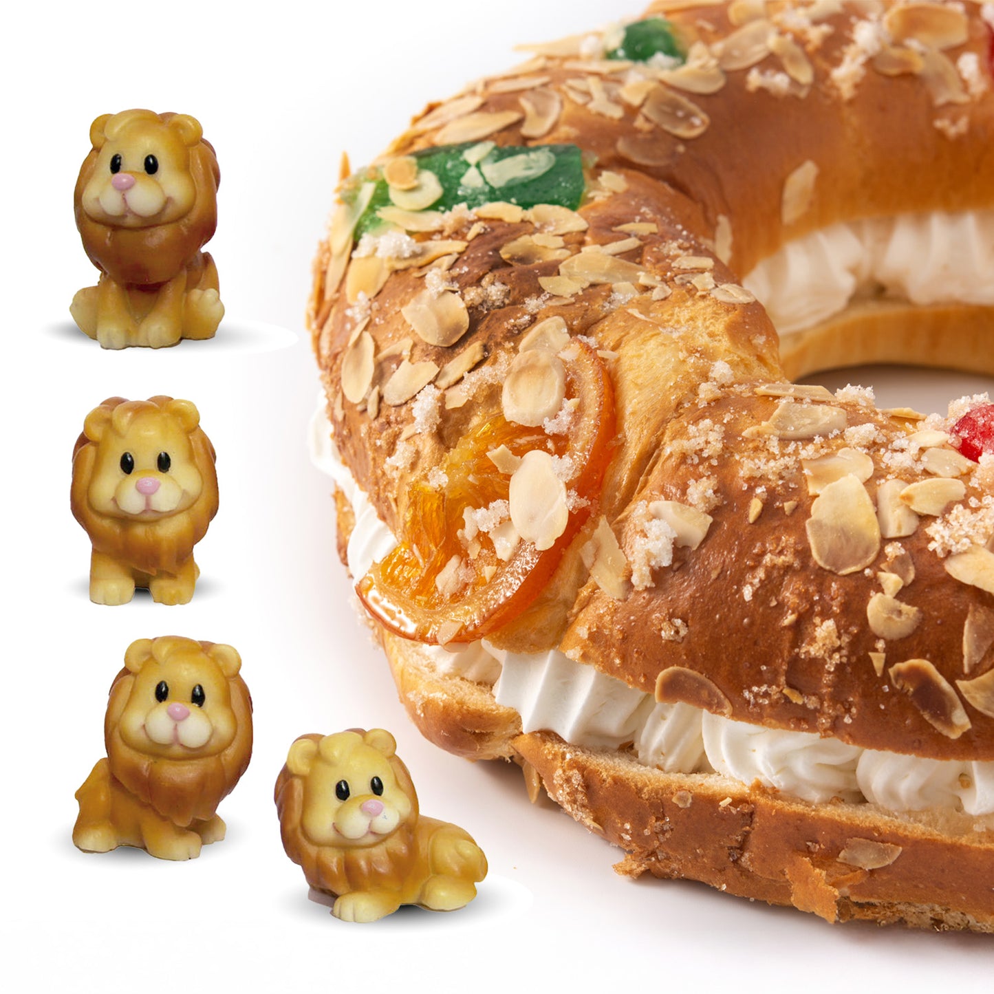 FIGURAS RESINA ROSCÓN 3D LEONES 3-3.5CM