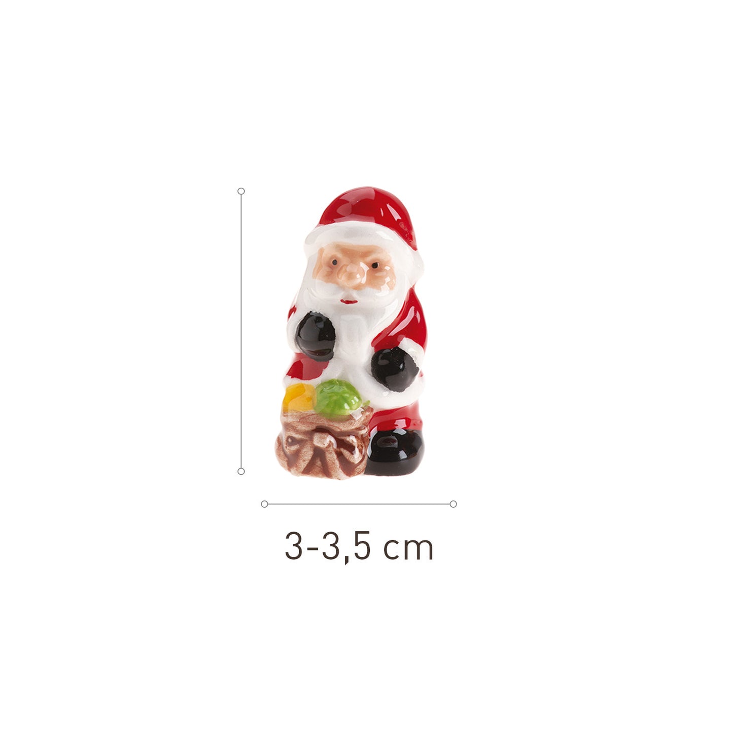 FIGURINES CERÂMICA PARA BOLO REI NATAL 3~3.5CM