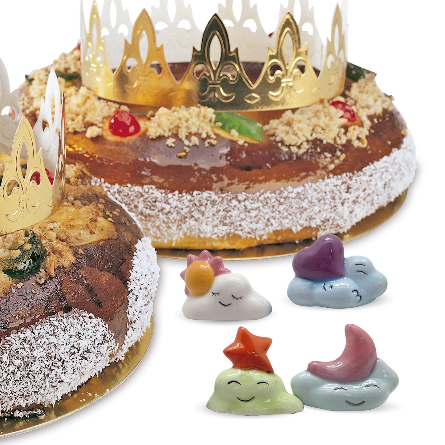FIGURINES DE NOËL NUAGES JOYEUX 3.5-4CM