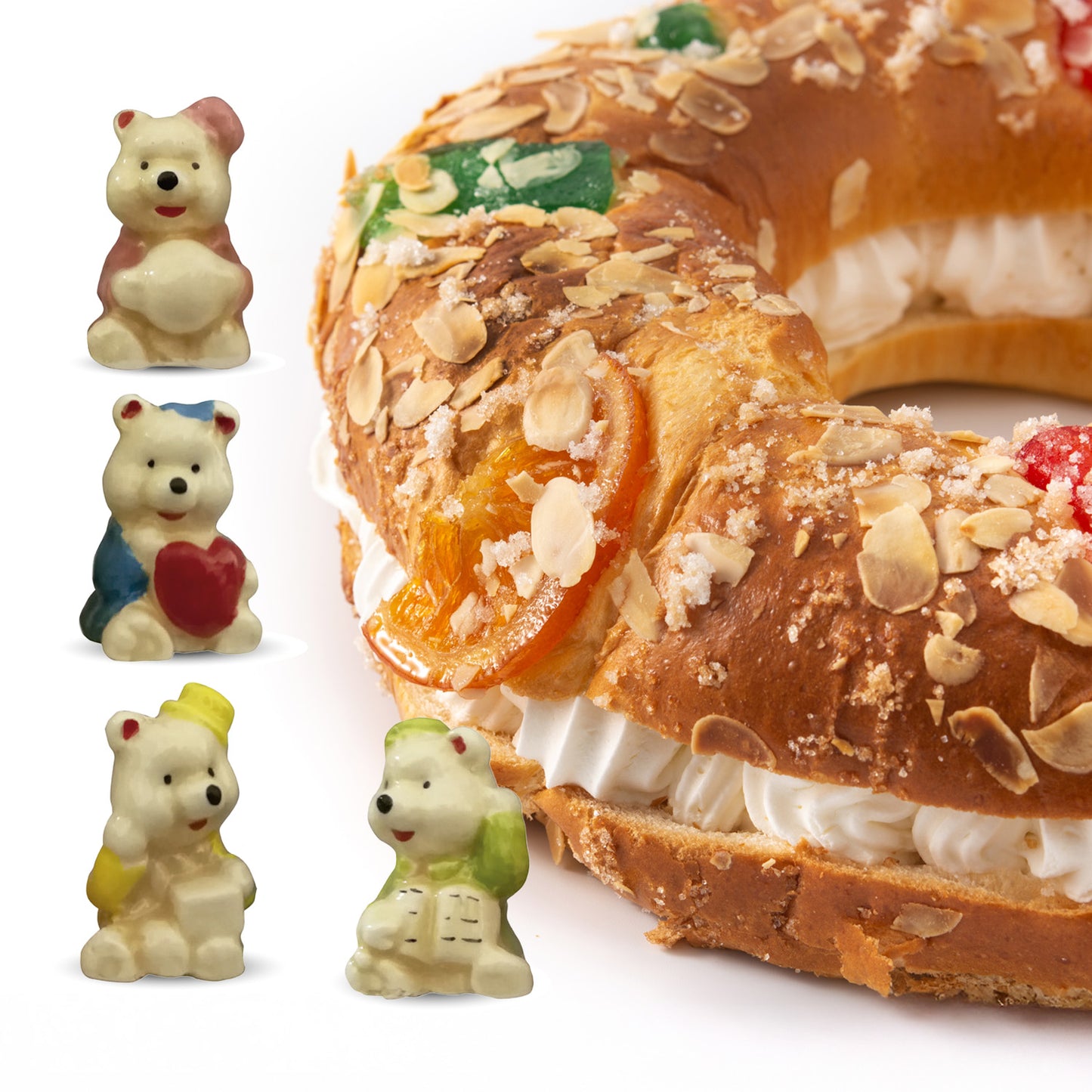 FIGURAS PORCELANA DE ROSCÓN 3D GATOS 3,5 CM