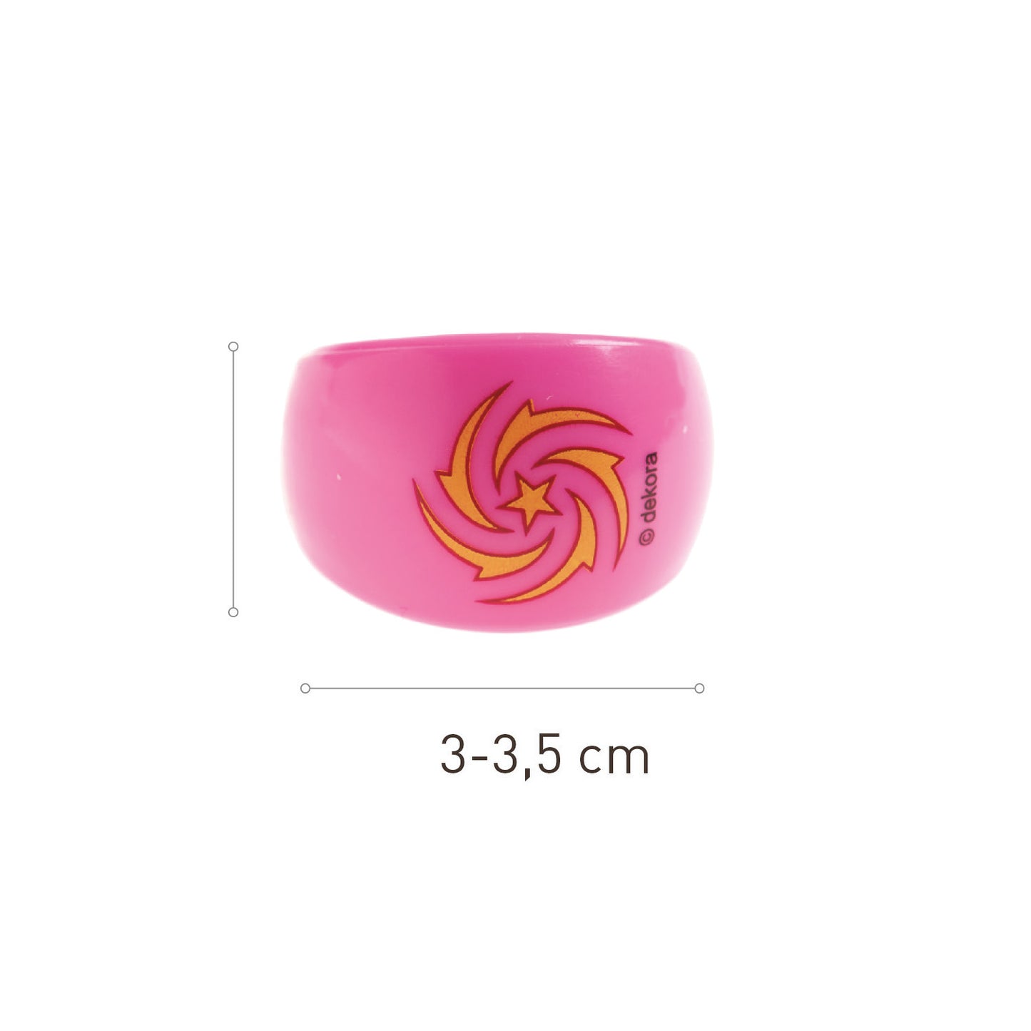 FIGURAS PARA ROSCÓN PLÁSTICO ANILLOS COLORES 3-3.5CM