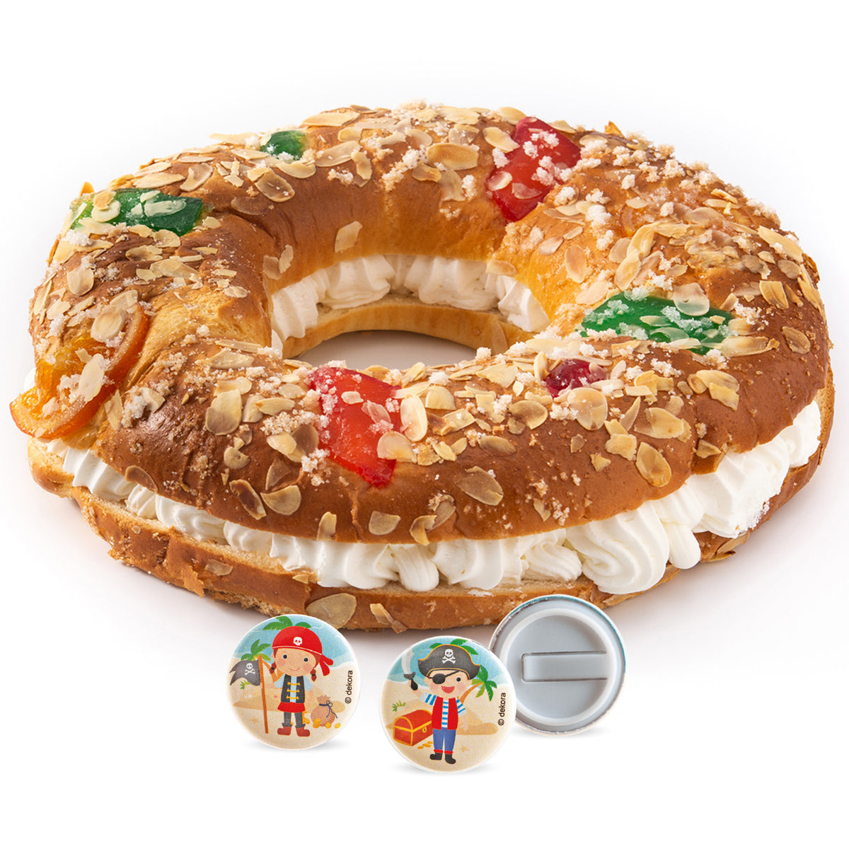 FIGURINE KING'S CAKE DISTINTIVI PIRATI 3~3,5 CM