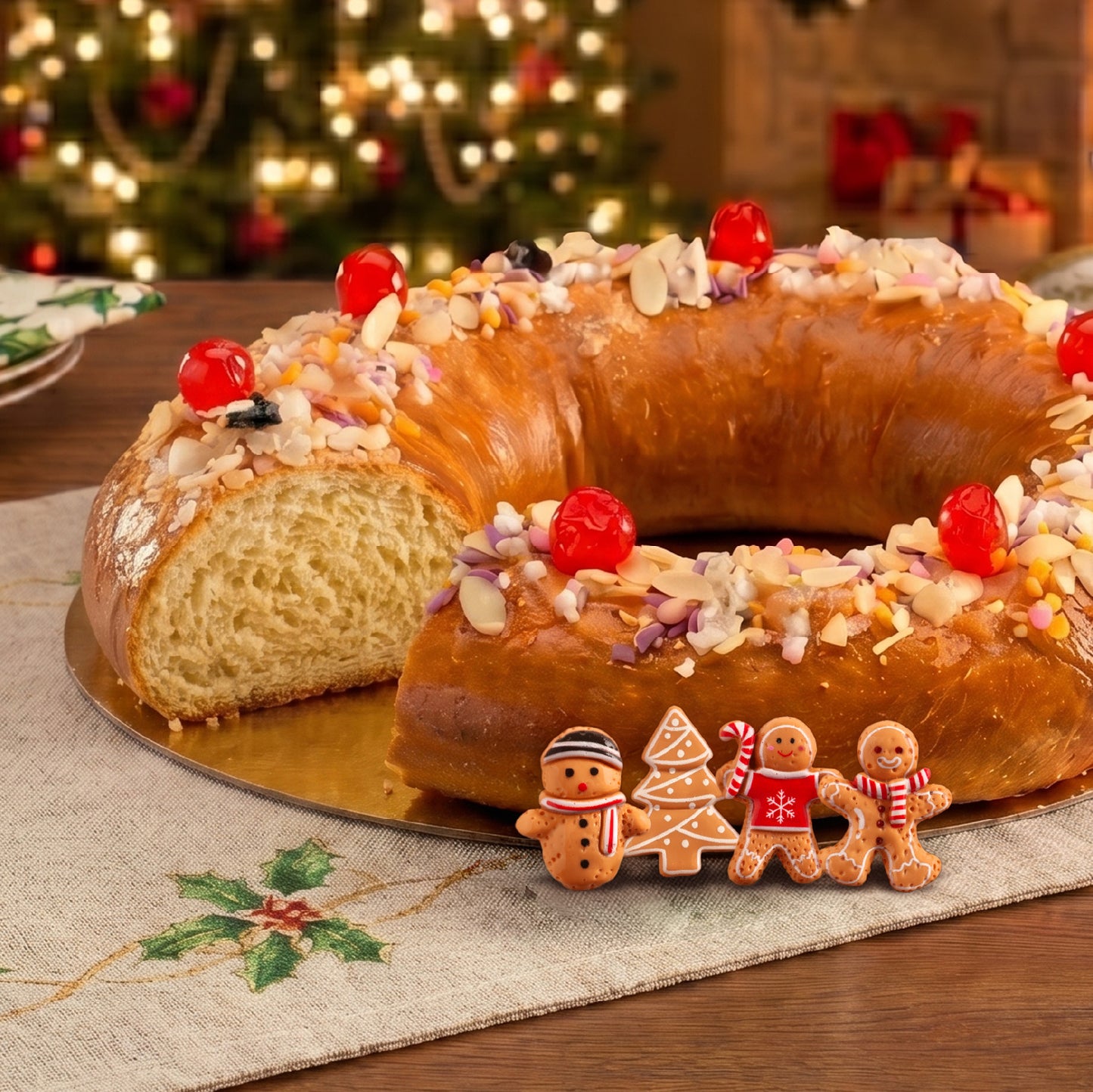 FIGURINES DE NOËL GINGERBREAD 2D 3-3.5CM PVC