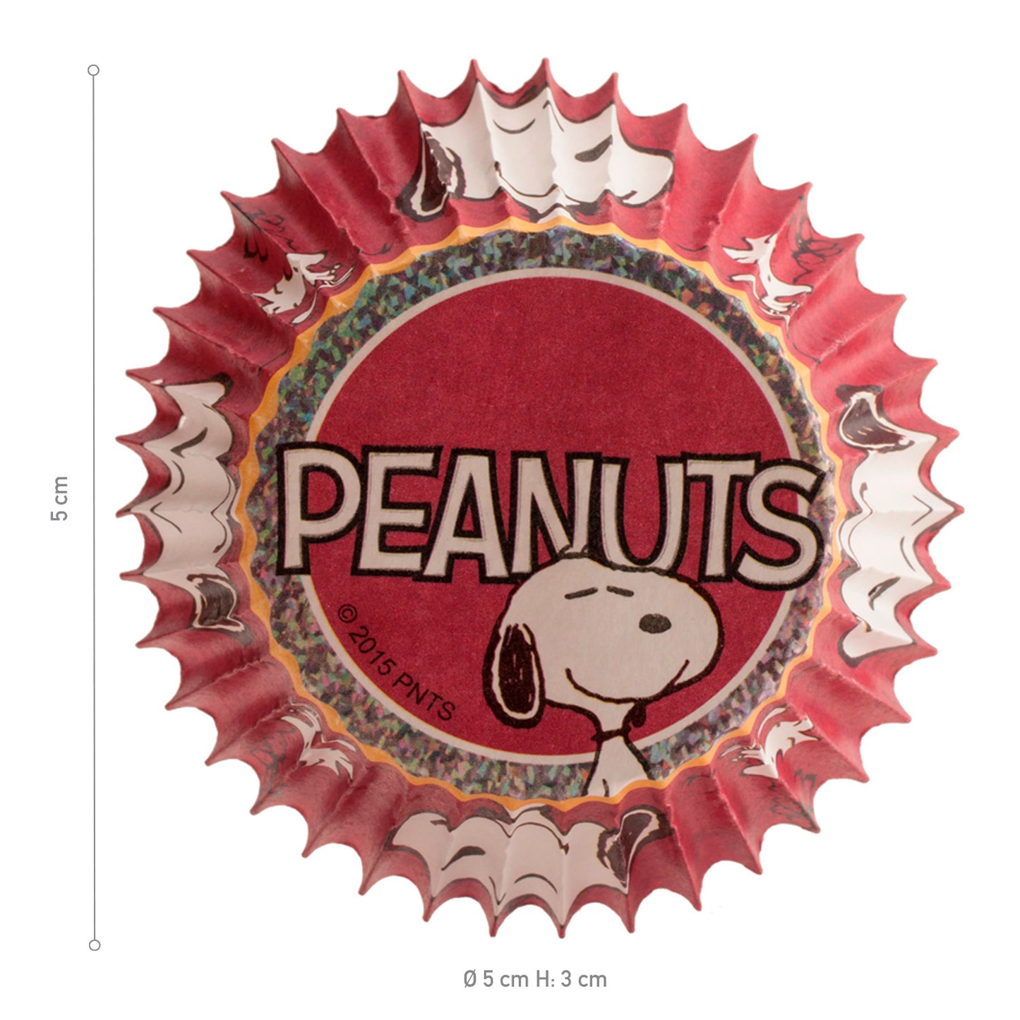 BLISTER 50 CÁPSULAS CUPCAKE SNOOPY Ø 5 CM x H 3 CM
