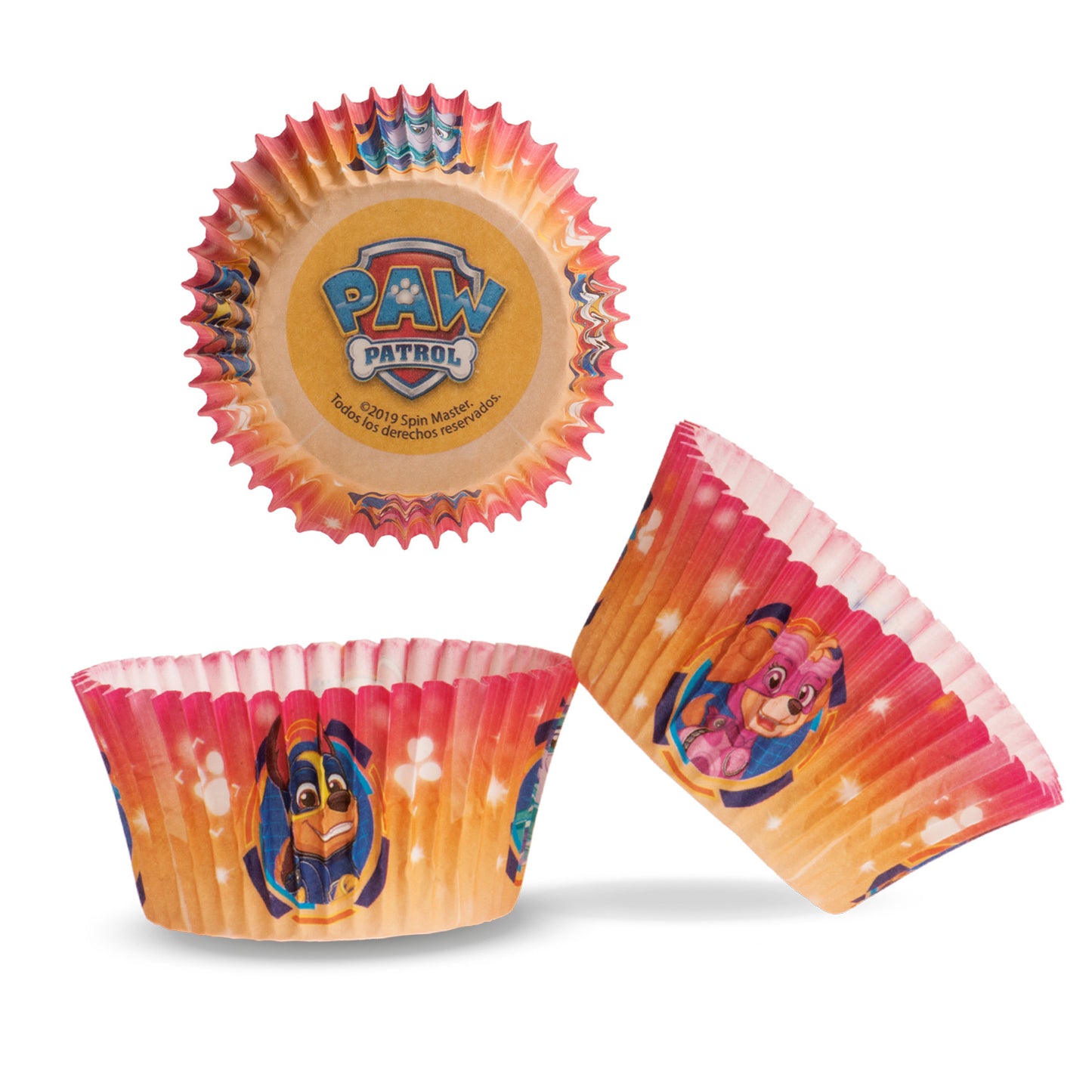 BLISTER 25 CÁPSULAS CUPCAKE PATRULLA CANINA Ø 5CM H 3 CM